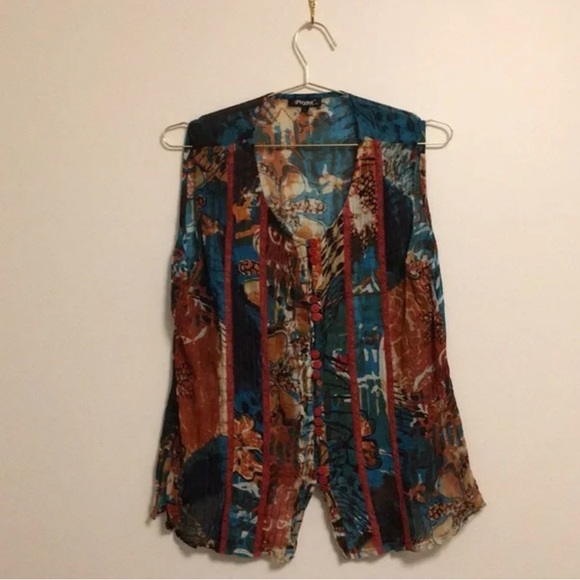 Papa Vancouver Cotton Print Top - Picture 2 of 5